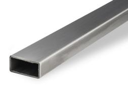 Трубы нержавеющие электросварные ЭСВ прямоугольные 40х20х2 шлиф имп ASTM A554, длина 6 м, марка AISI