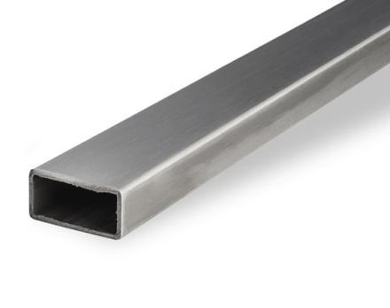 Трубы нержавеющие электросварные ЭСВ прямоугольные 60х30х2 шлиф имп ASTM A554, длина 6 м, марка AISI