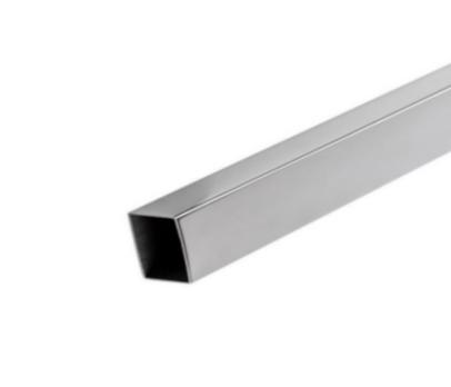 Трубы нержавеющие электросварные ЭСВ квадратные 50х2 матовая имп ASTM A554, длина 6 м, марка AISI 30