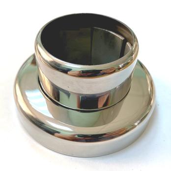 Крепление стойки 50.8 KM902 (цанга) зеркало AISI 304 (08Х18Н10, Китай