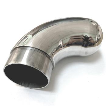 Отвод оконечный с круглой заглушкой 50,8 (зеркало) AISI 304