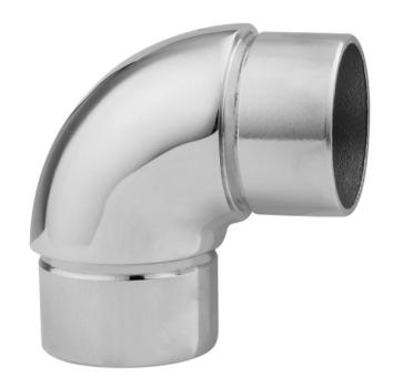Отвод поручня AISI 304 38х1.5 угольник, 90гр. (зеркало)